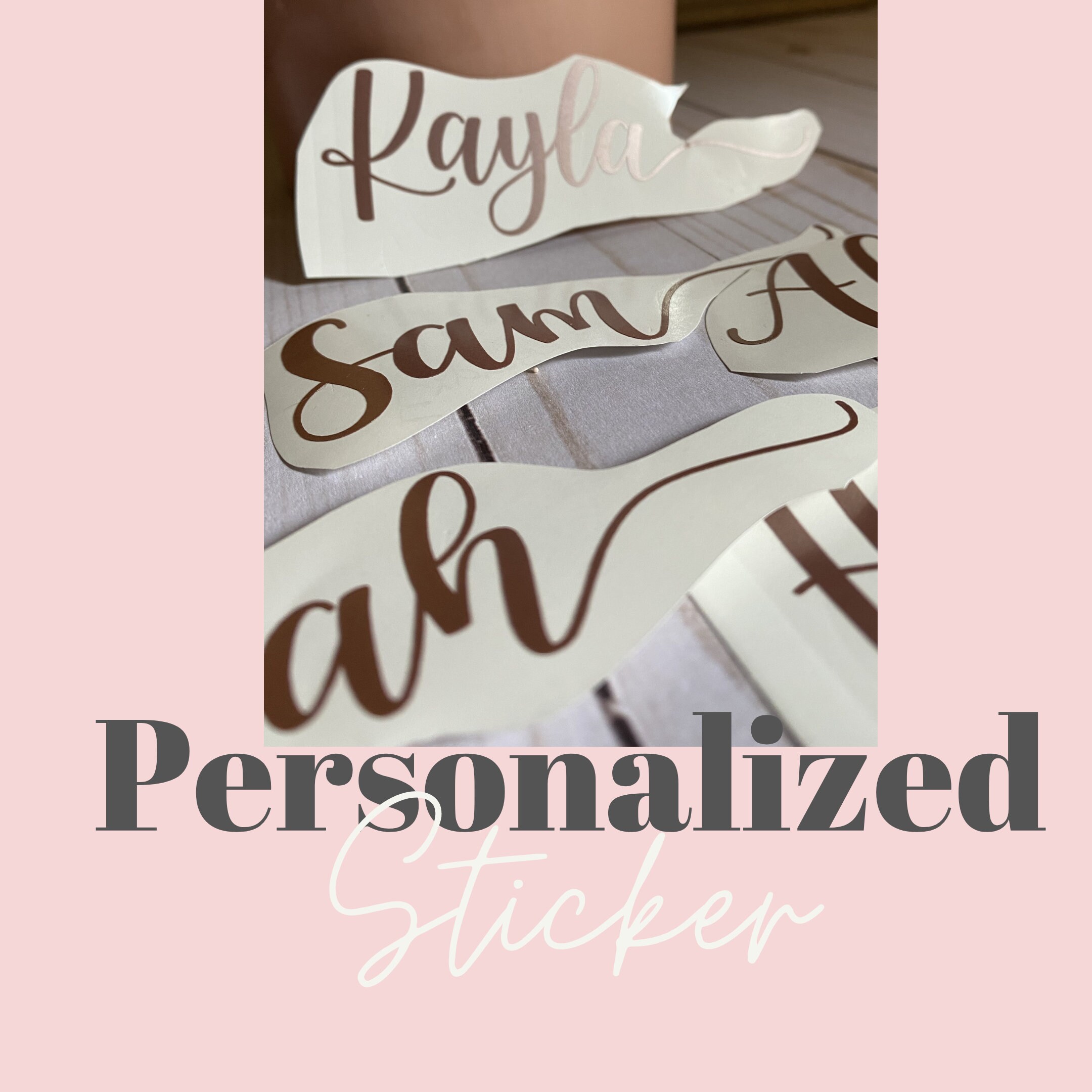 Custom vinyl decal personalized sticker vinyl sticker name Etsy