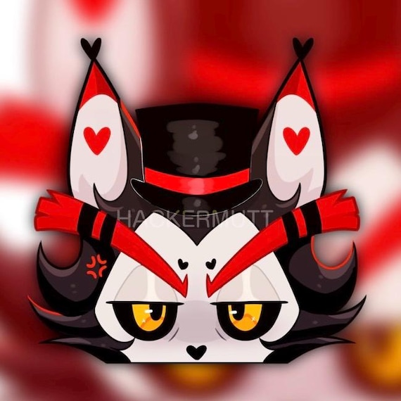 Husk 6” Peeker Sticker - Hazbin Hotel - Large XL Transfer Decal