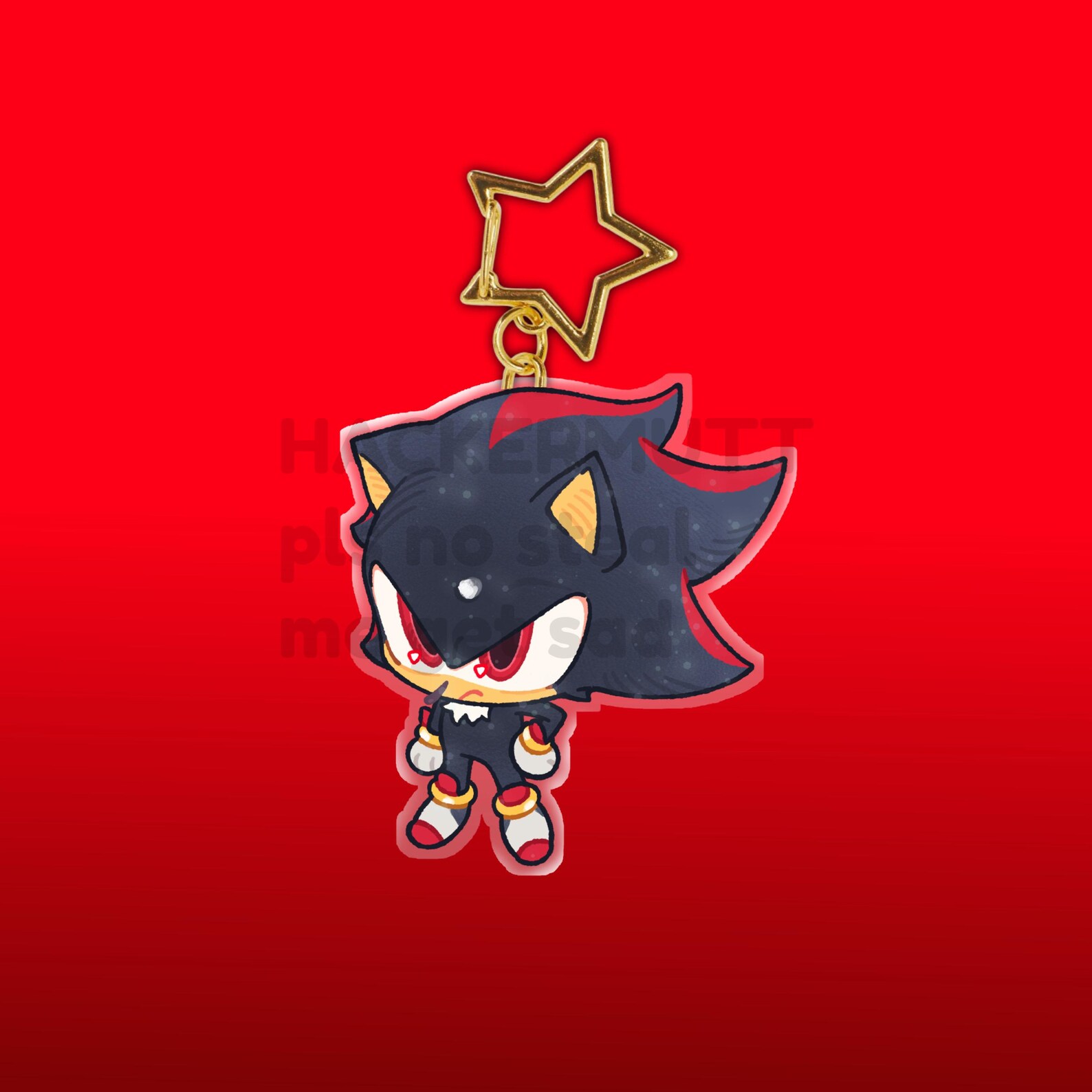 Sonic the Hedgehog: Glitter Keychain Charms - Shadow, Tails, Knuckles ...