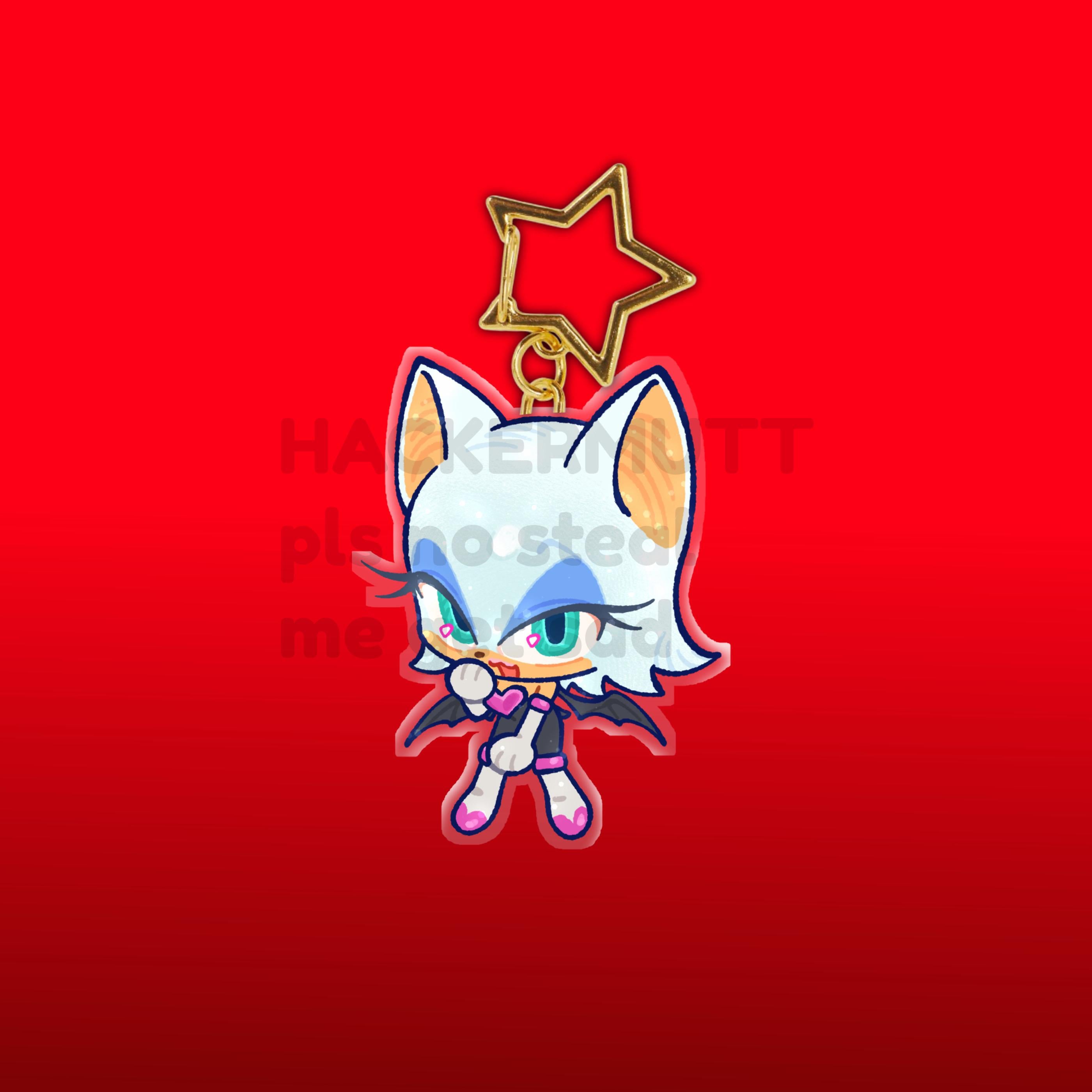 Sonic the Hedgehog: Glitter Keychain Charms - Shadow, Tails, Knuckles ...