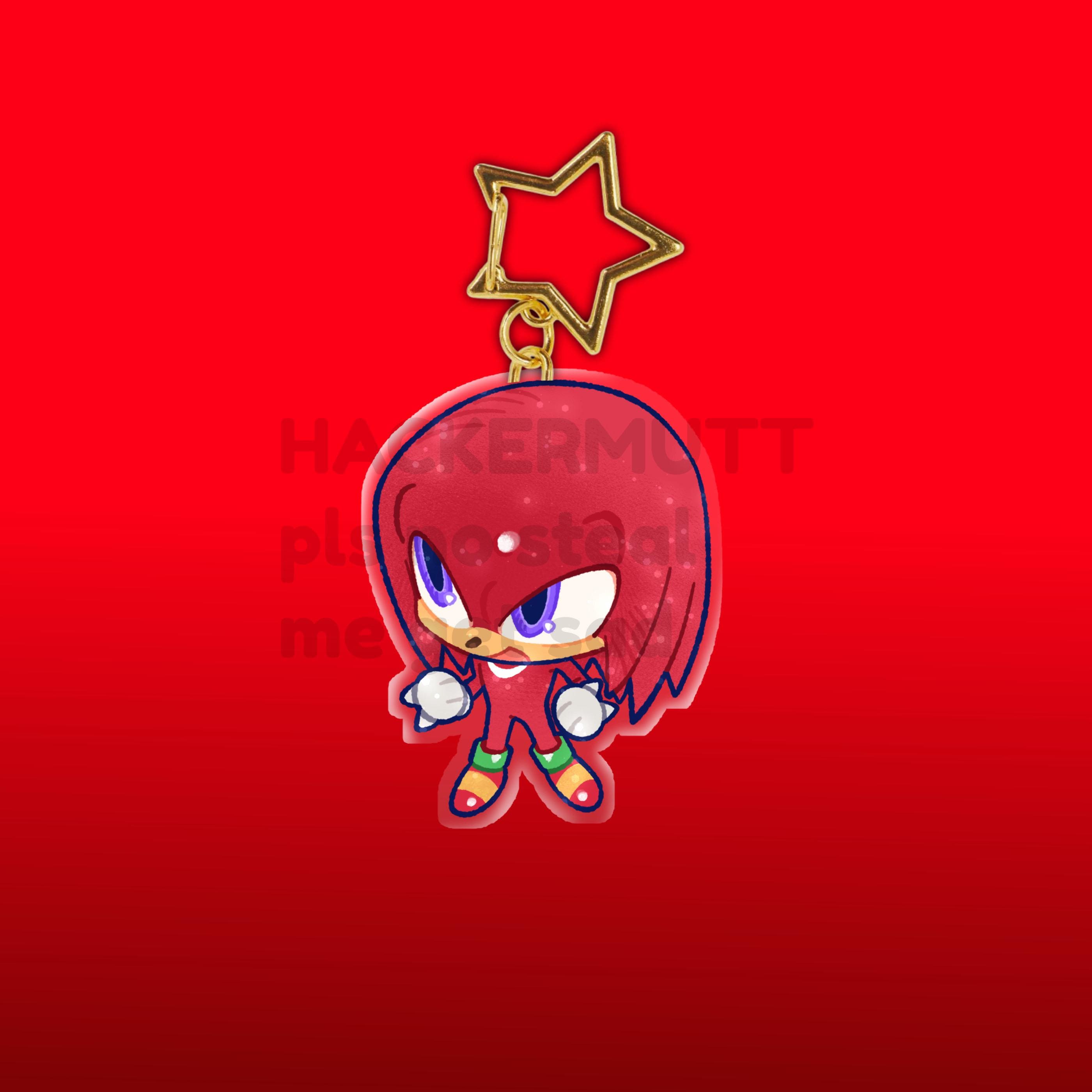 Sonic the Hedgehog: Glitter Keychain Charms - Shadow, Tails, Knuckles ...