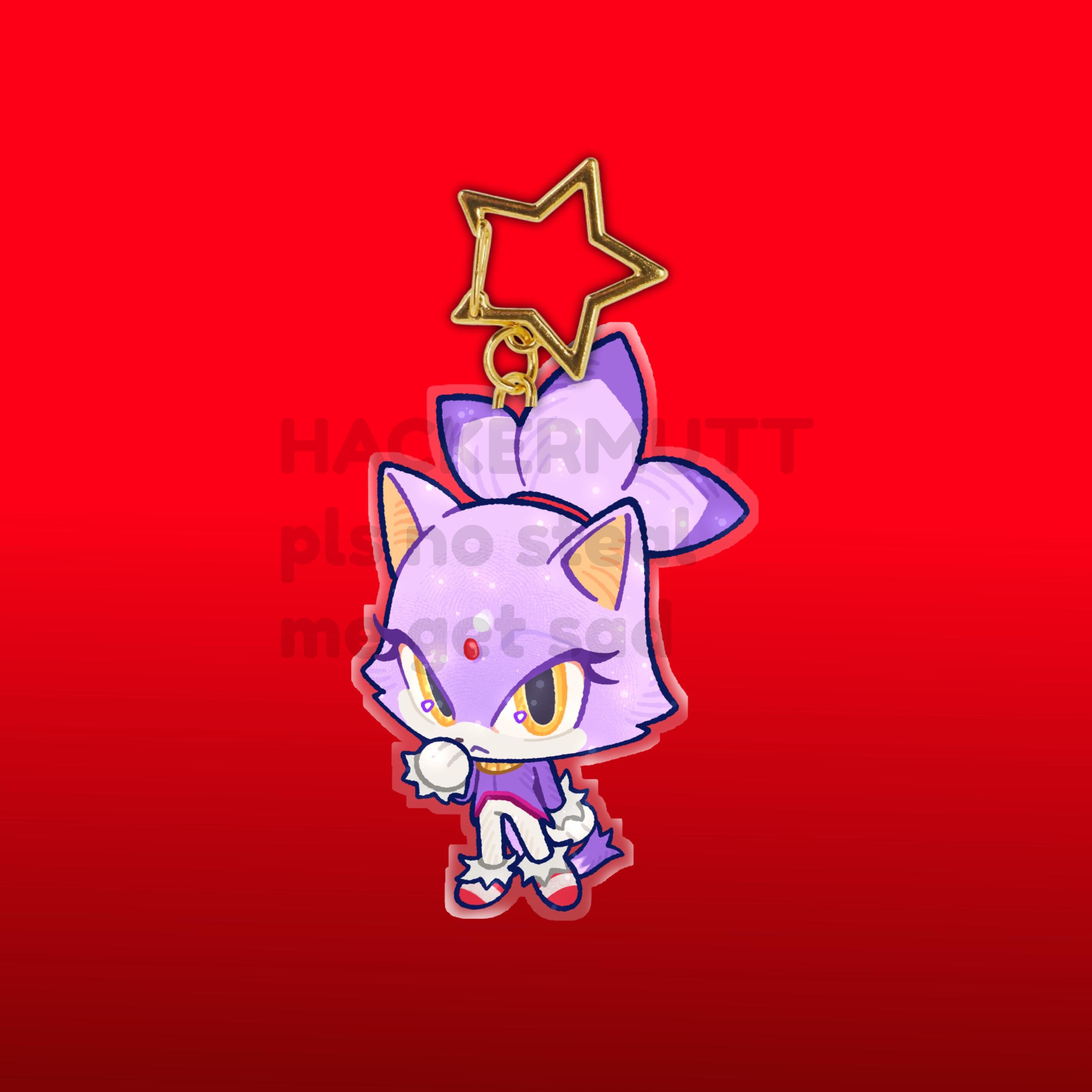 Sonic the Hedgehog: Glitter Keychain Charms - Shadow, Tails, Knuckles ...