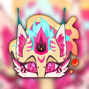 Pegatina de abeja reina de 15 cm - Helluva Boss - Calcomanía de transferencia grande XL para coche de 15 cm