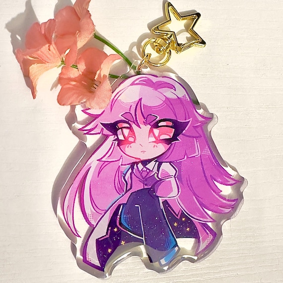 Sigma Bungo Stray Dogs Sky Casino Chibi Anime Keychain Glitter