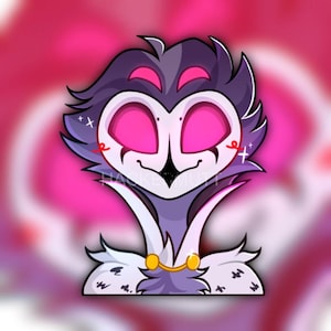 Stolas 6” Peeker Sticker - Helluva Boss - Large XL Transfer Decal Car Sticker 6 inches