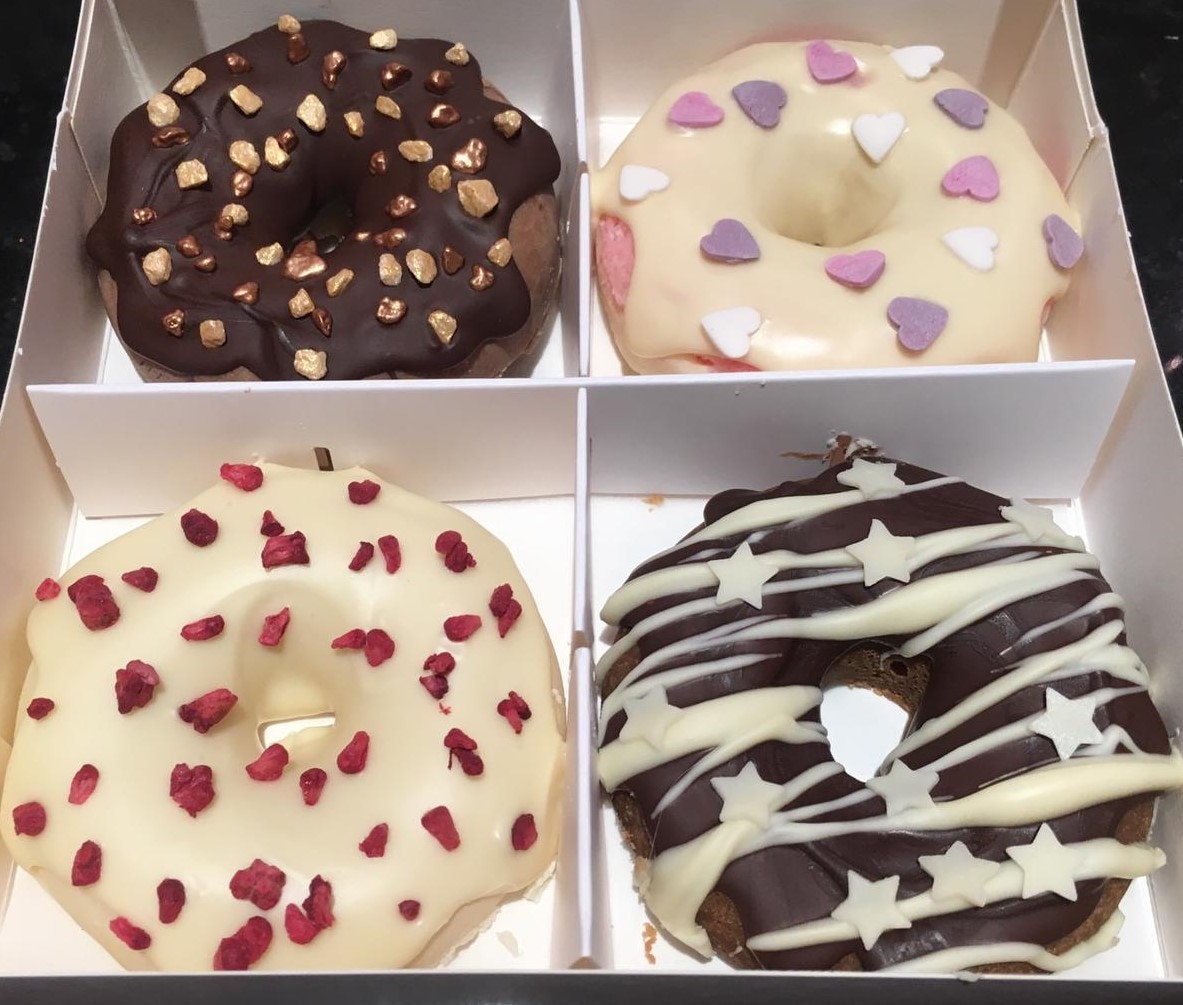 Fudge donuts gift box Father's Day with personalised Etsy