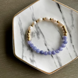 Custom Freshwater Pearl Beaded Bracelets, Custom Word Bracelet, Stackable Bracelets, Bridal Bracelets, Gifts for Her