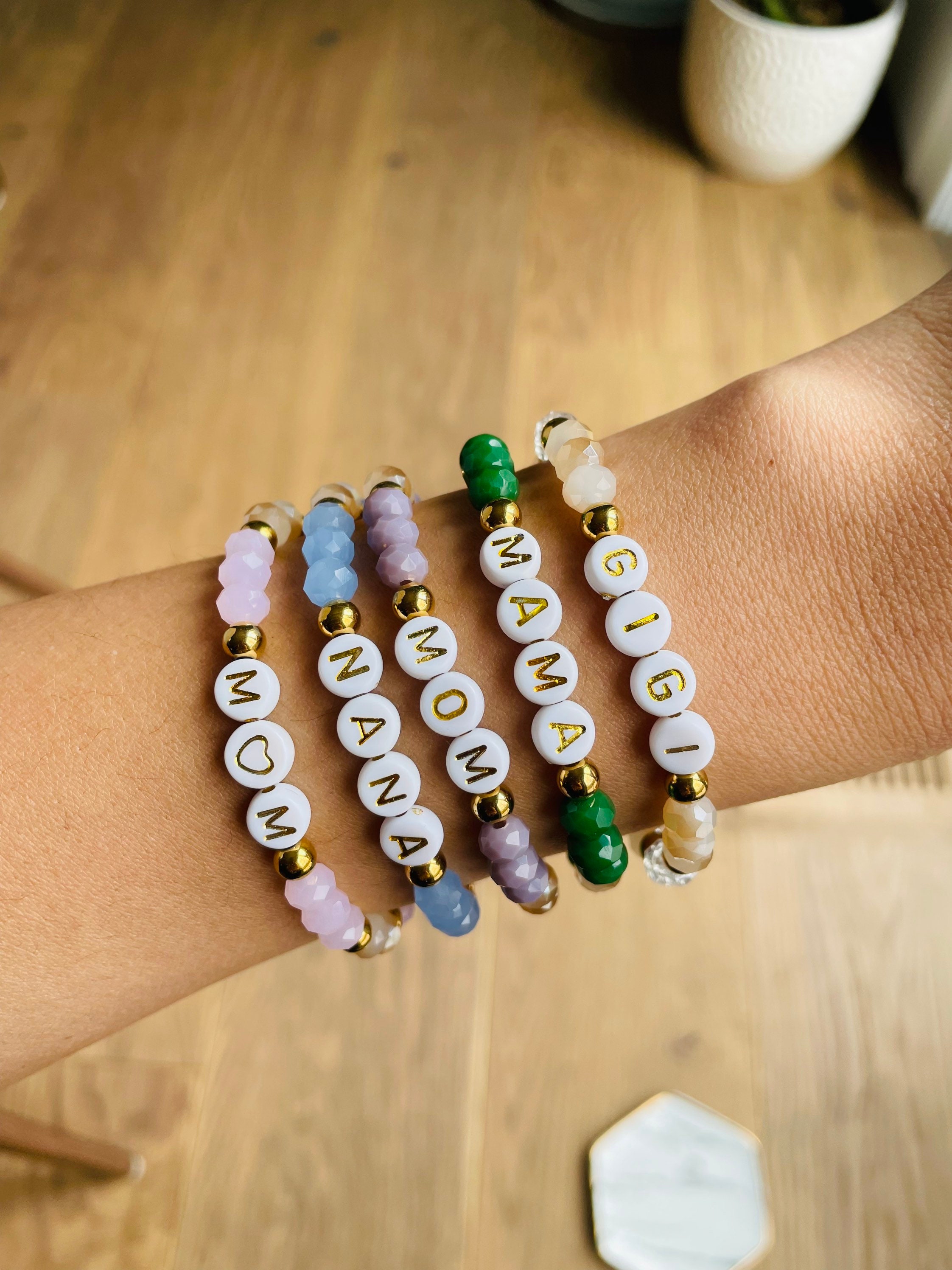 Personalised mothers day bracelet sale