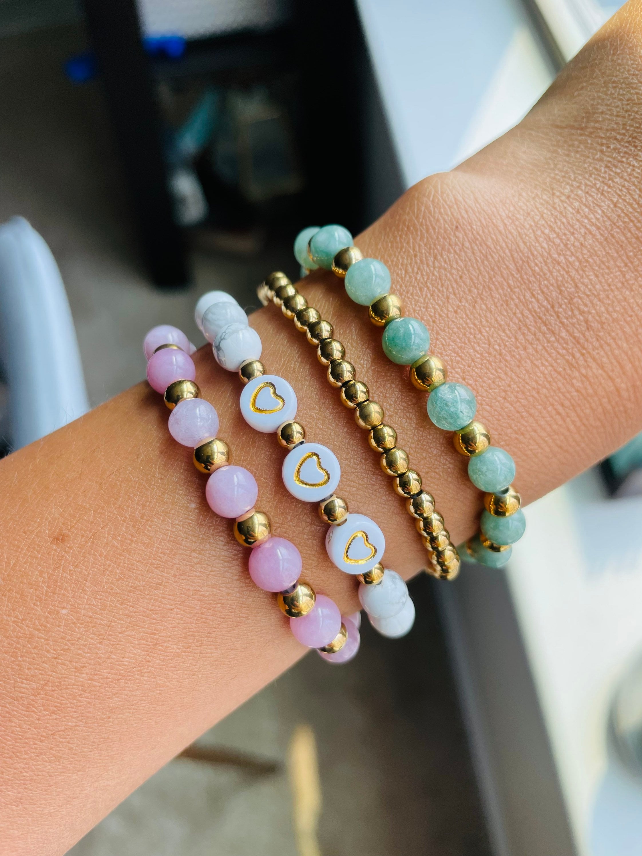 Stackable Beaded Bracelets, Personalized Beaded Bracelet, Custom Bracelets, Gifts for Her, Bridesmaid Gifts