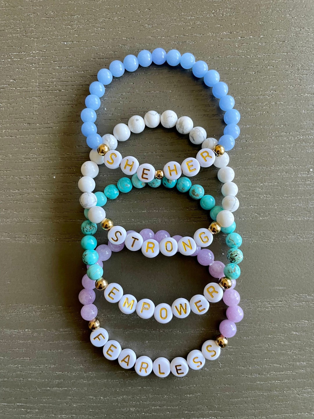 Crystal Bracelet Personalized Friendship Bracelets Let Them