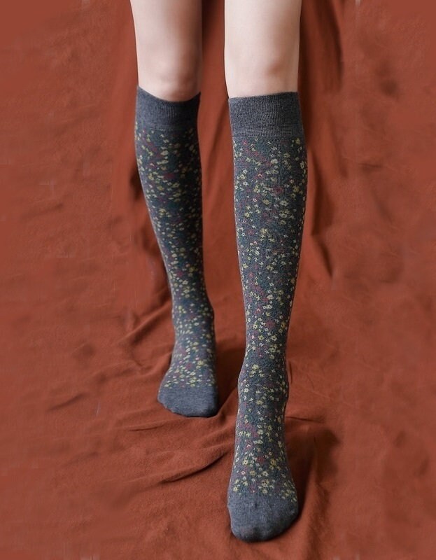 Womens Calf Length Wool Blend Wellington Comfortable Boot Socks UK Size 4-7