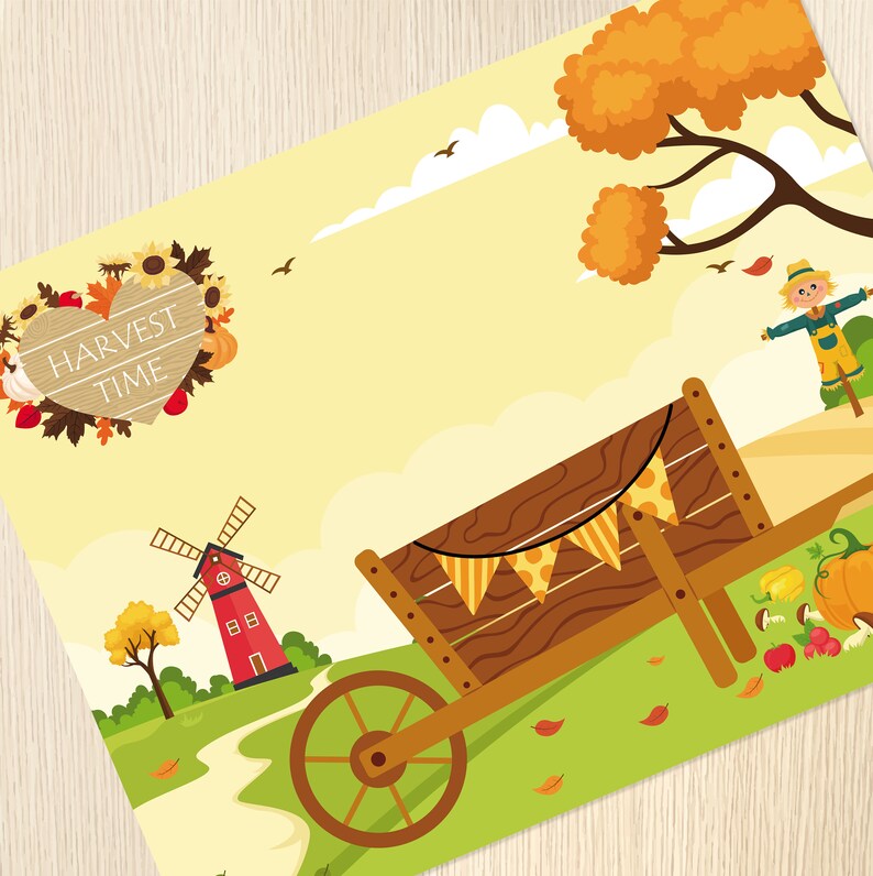 Fall Game for Kids, Autumn Counting Activity, Harvest Time, Task Cards ...