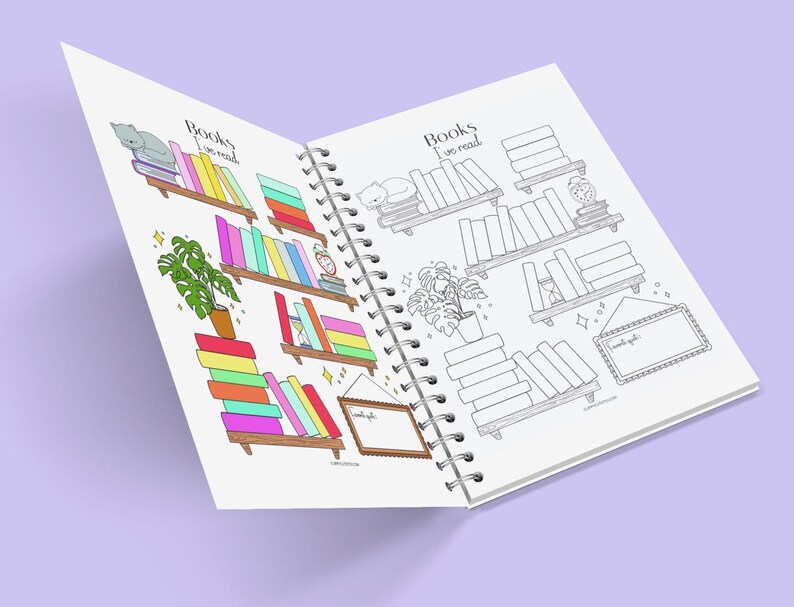 Reading Tracker Printable - Bookshelf Reading Log - Letter & A4 - Book ...