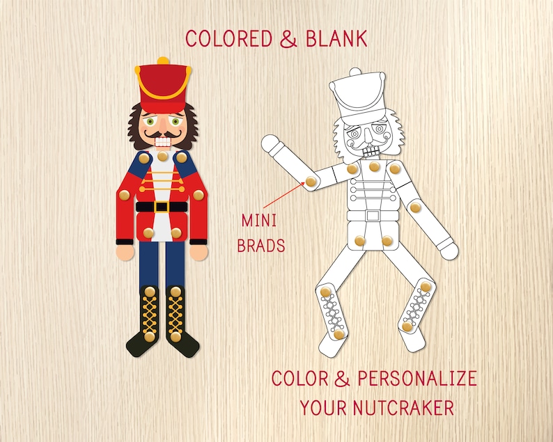 Nutcracker Articulated Paper Doll the Nutcracker Ballet Etsy