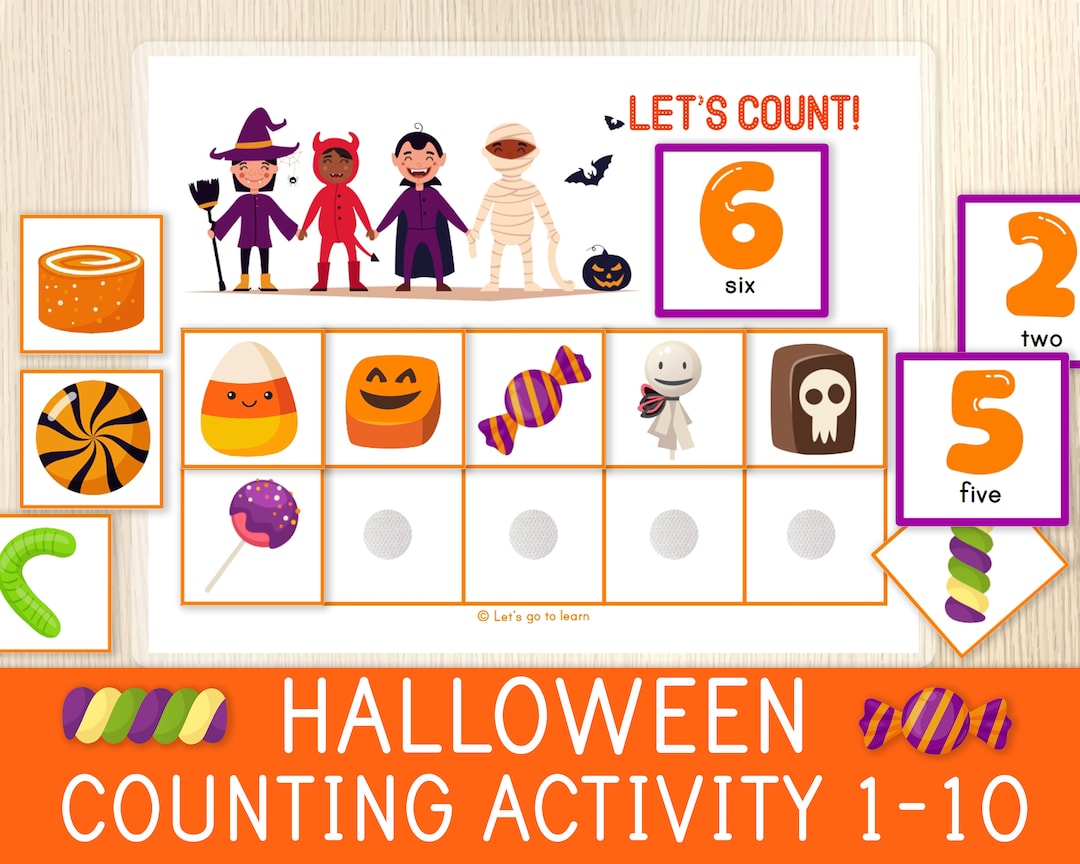 Halloween Counting Activity Numbers 1 10 Learn to Count Toddler Halloween Counting Activity Numbers 1 10 Learn to Count Toddler