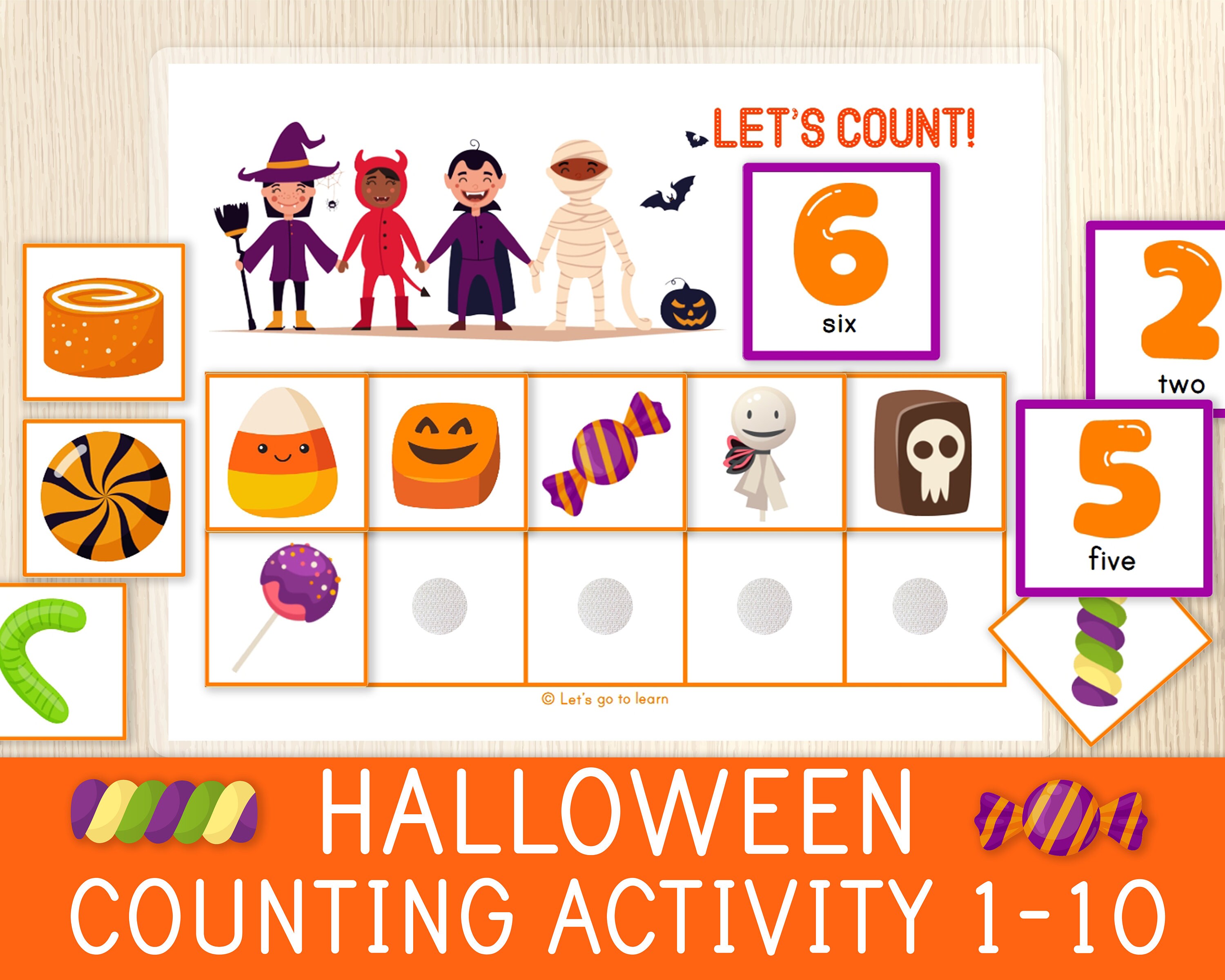 Trick-or-Treat Counting — Count in 1s (Year 1)