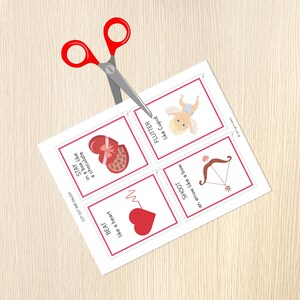 Valentine's Day Movement Cards - Valentines Game - Toddler, Preschool & Kindergarten Activity - Brain Breaks - Valentines Action Cards image 3