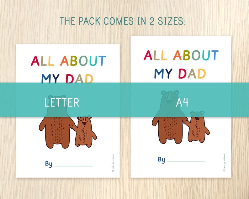 All about my dad book father s day gift birthday etsy