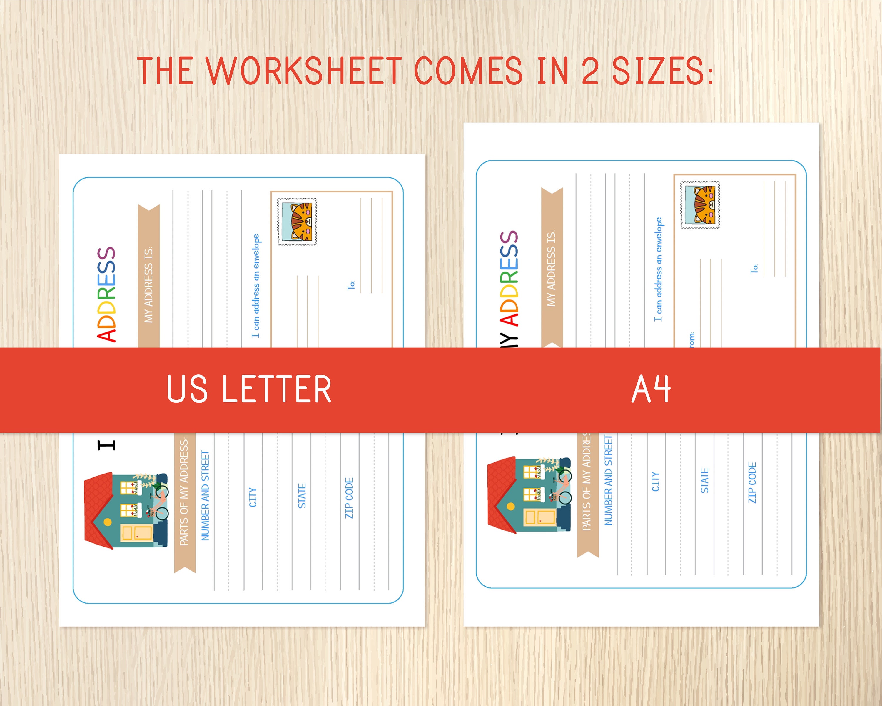 Address Activity for Kids - I Know My Address Worksheet - Address ...