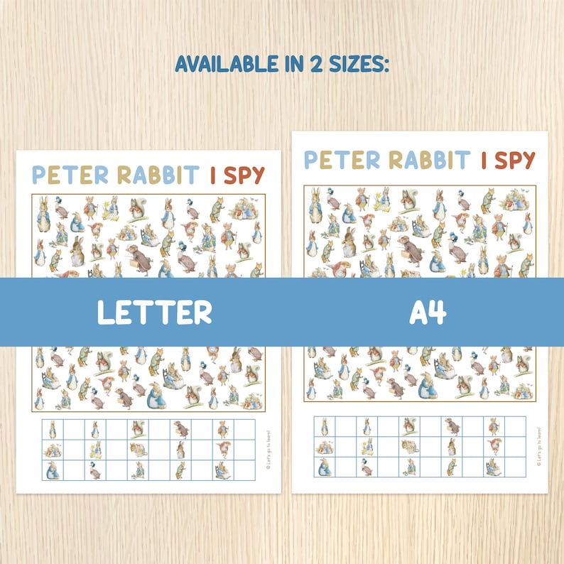 Peter Rabbit I Spy Game - Easter Counting Activity - Preschool ...