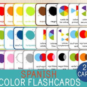 Spanish Colors - Chart and Activities