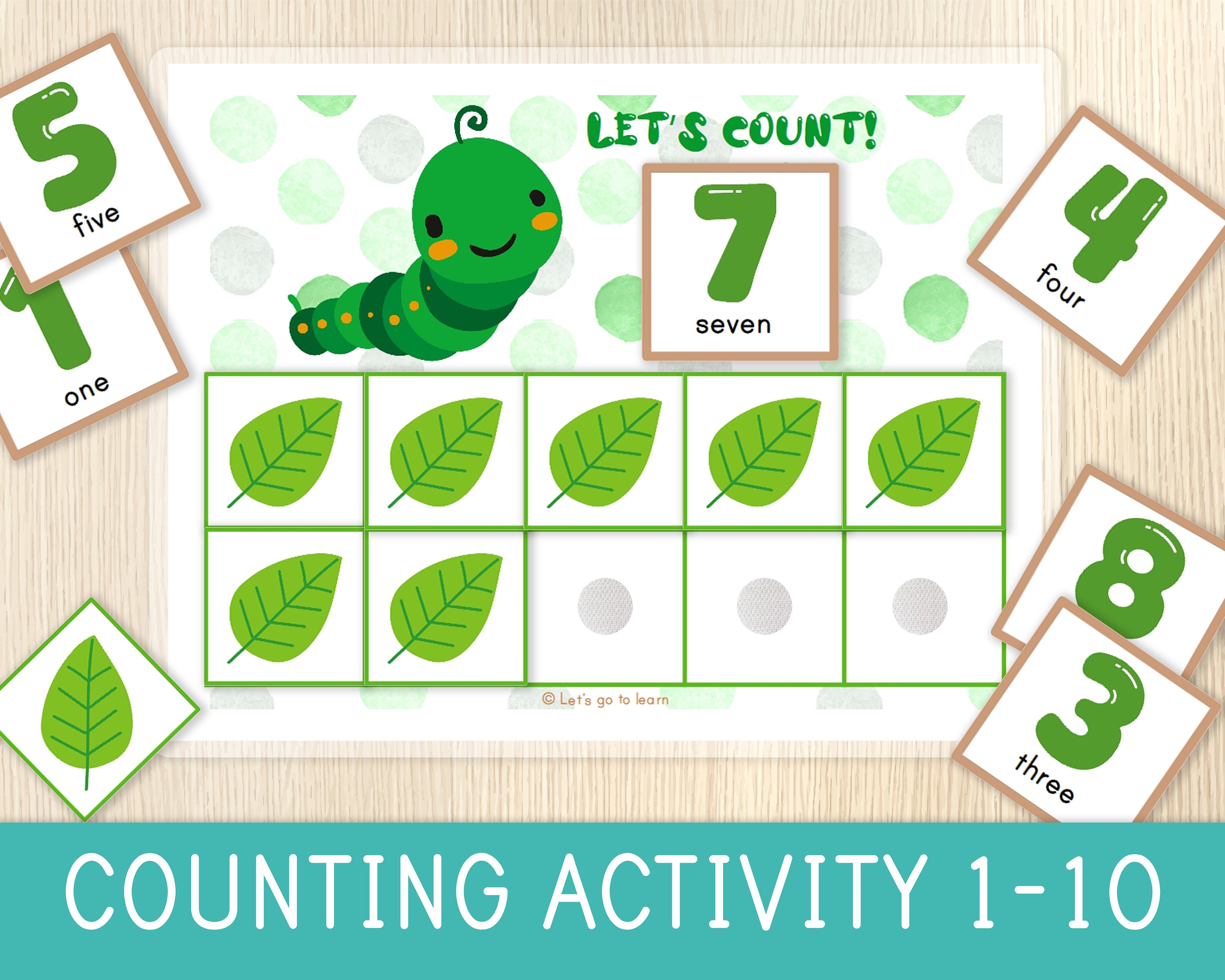 Caterpillar Counting Activity Counting Practice 1 10 Etsy Caterpillar Counting Activity Counting Practice 1 10 Etsy