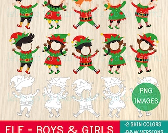 Elf Add Your Photo Craft, Your Own Picture, Elf Clipart, Elves PNG, Class & Home Decor, Christmas Bulletin Board, Sublimation Cute Elf, Xmas