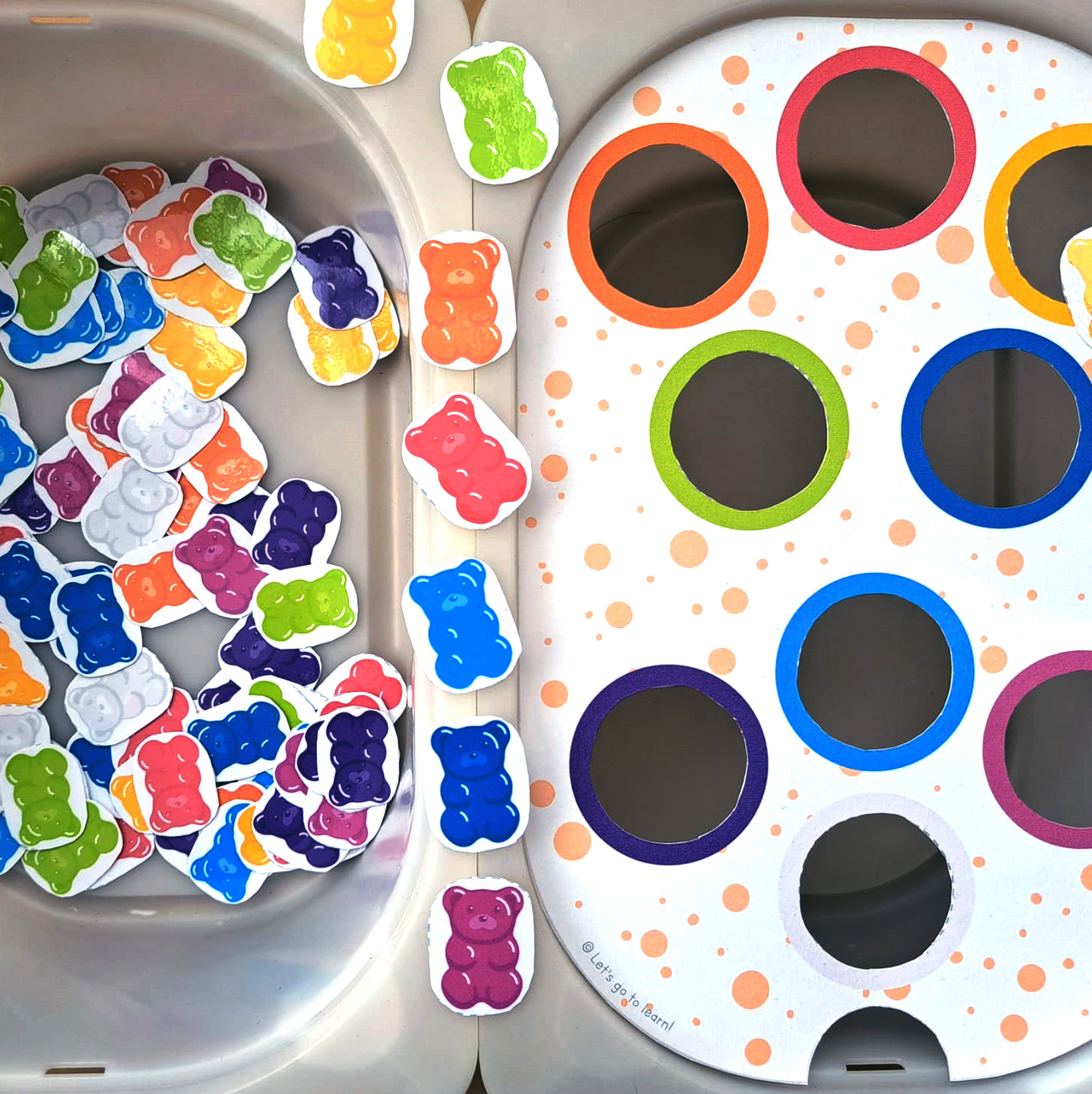 Color Sorting Activity Flisat Insert, Flisat Table Game, Trofast Bin ...
