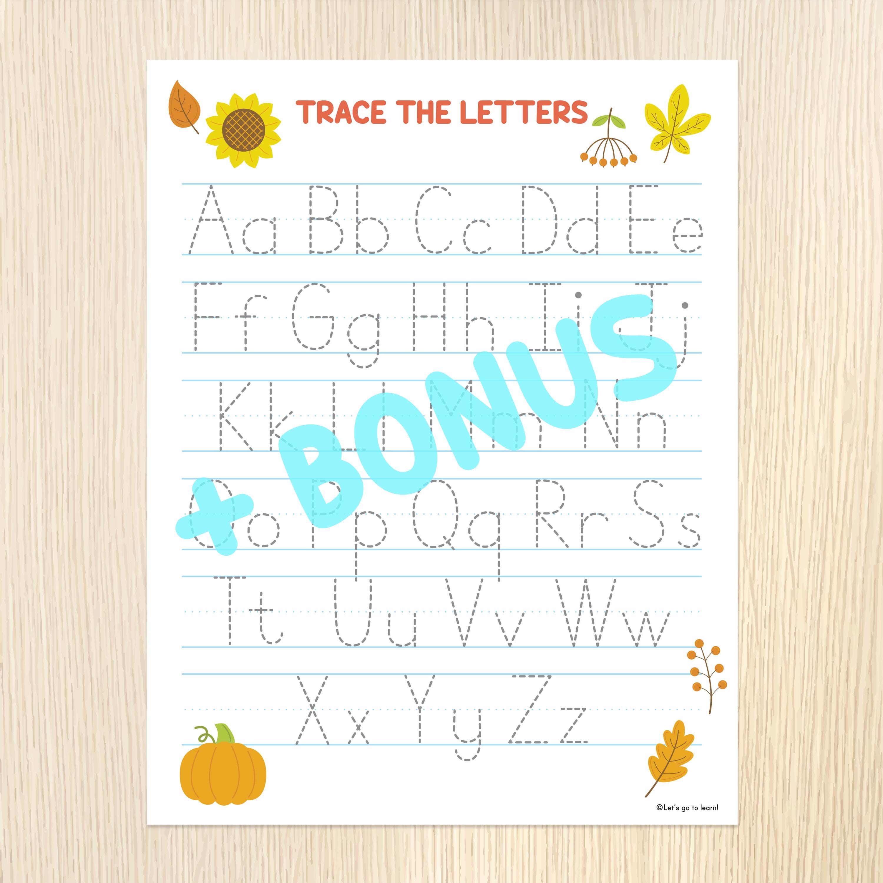 Leaf Letter Matching Game for Kids - Fall Alphabet Puzzle - Upper ...