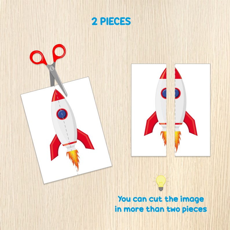 Rocket Matching Game, Space Matching Activity, Toddler & Preschool ...