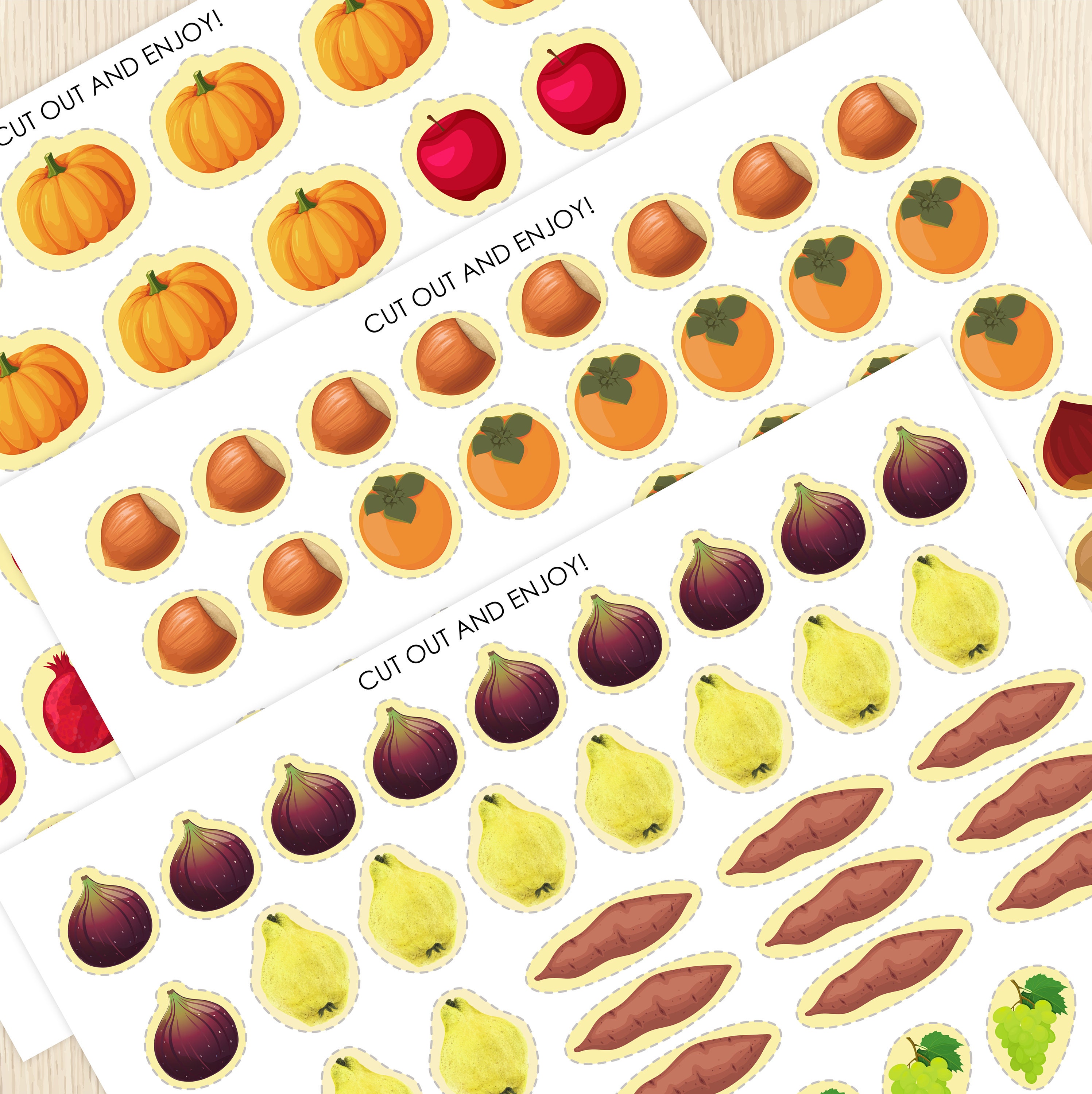 Fall Game for Kids, Autumn Counting Activity, Harvest Time, Task Cards ...