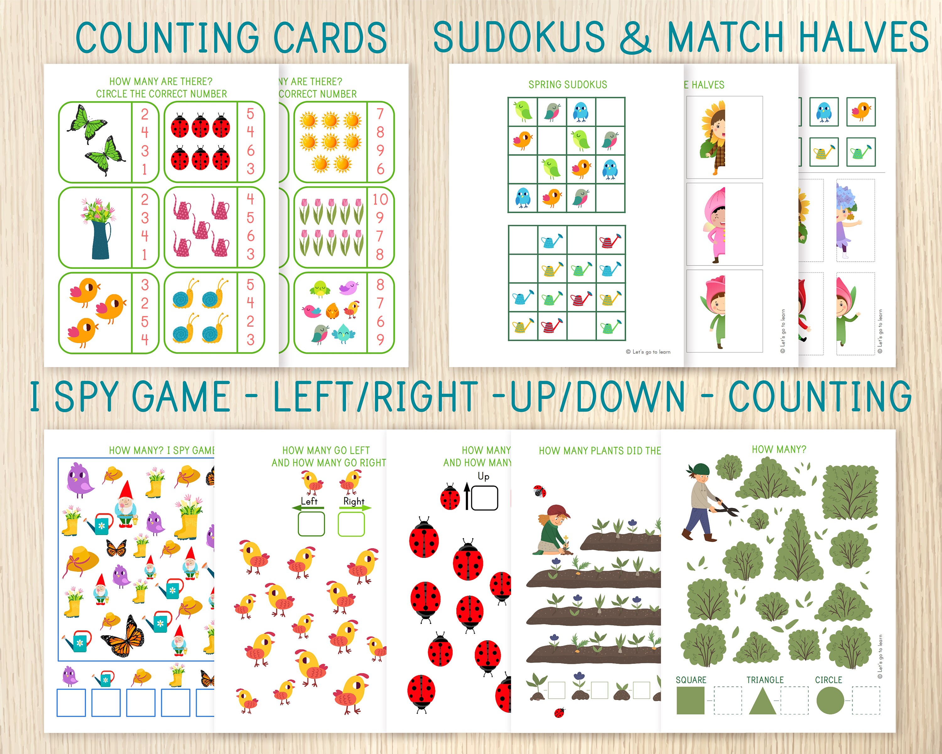 Spring Worksheets, Spring Learning Pack, Spring Busy Book, Preschool ...