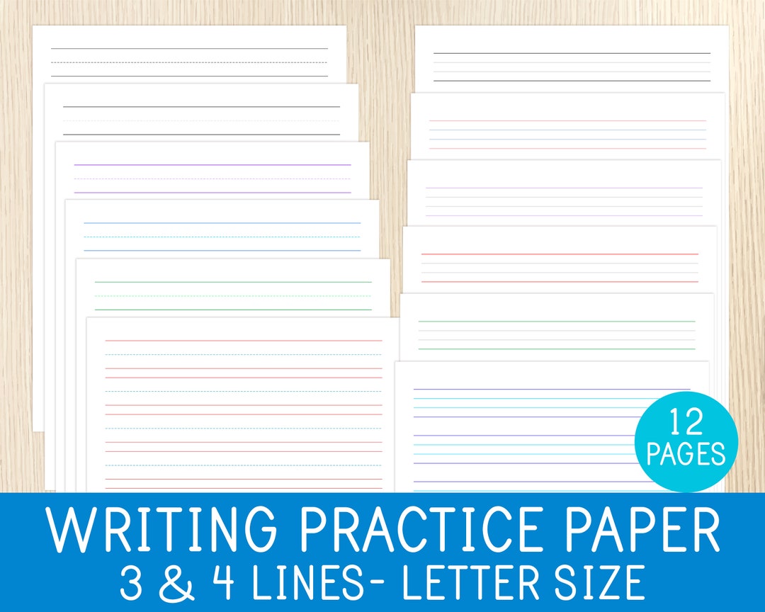 Writing Paper, Printable Paper, Handwriting Practice, Penmanship Skills ...