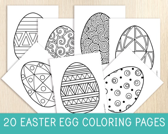 Easter Egg Coloring Pages 20 Coloring Sheets Easter Kids