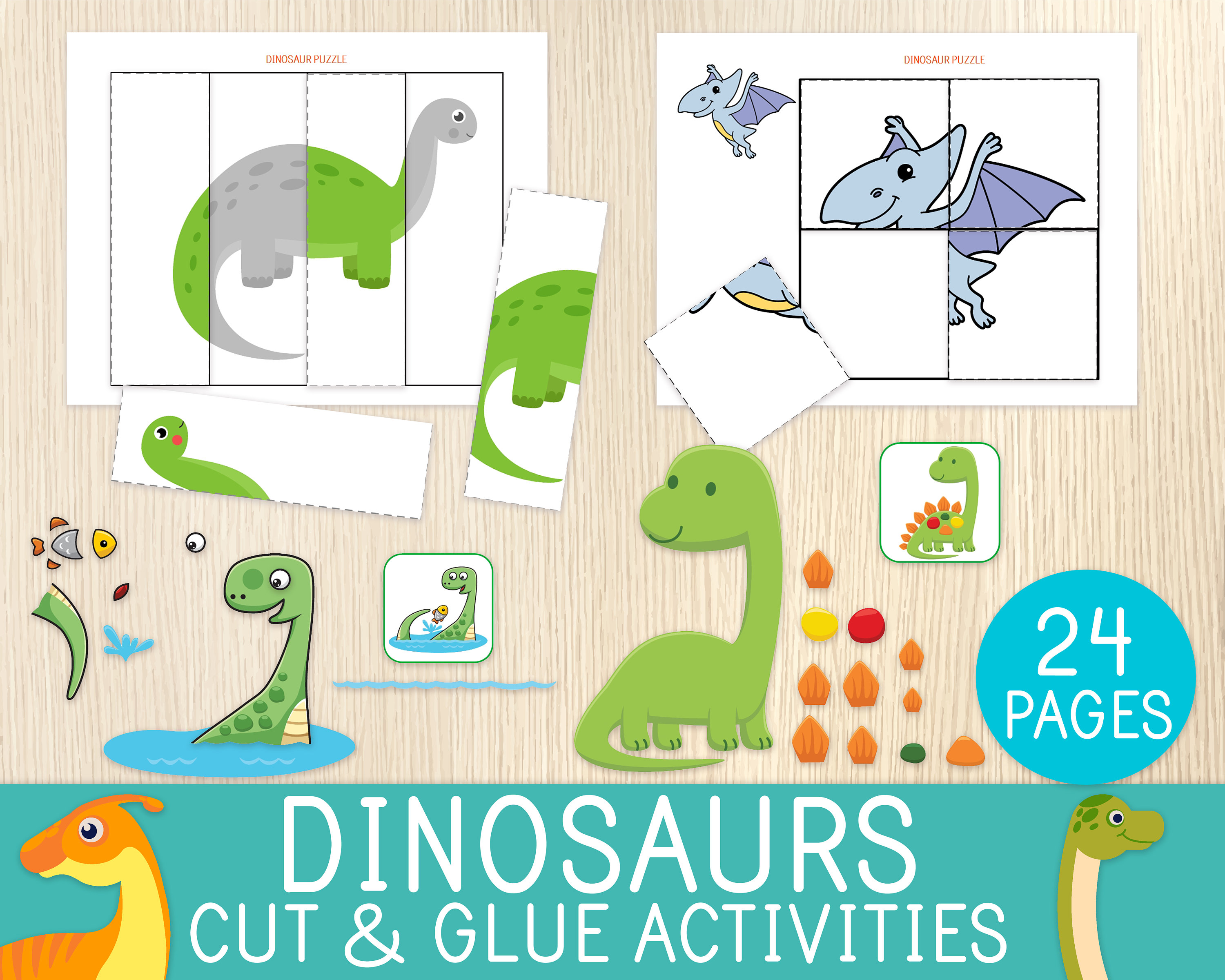 Dinosaur Scissor Skills, A Preschool Activity Book For Kids Ages 3-5: A Fun  Cutting Practice Workbook - 50 Dinosaur Designs (Paperback)