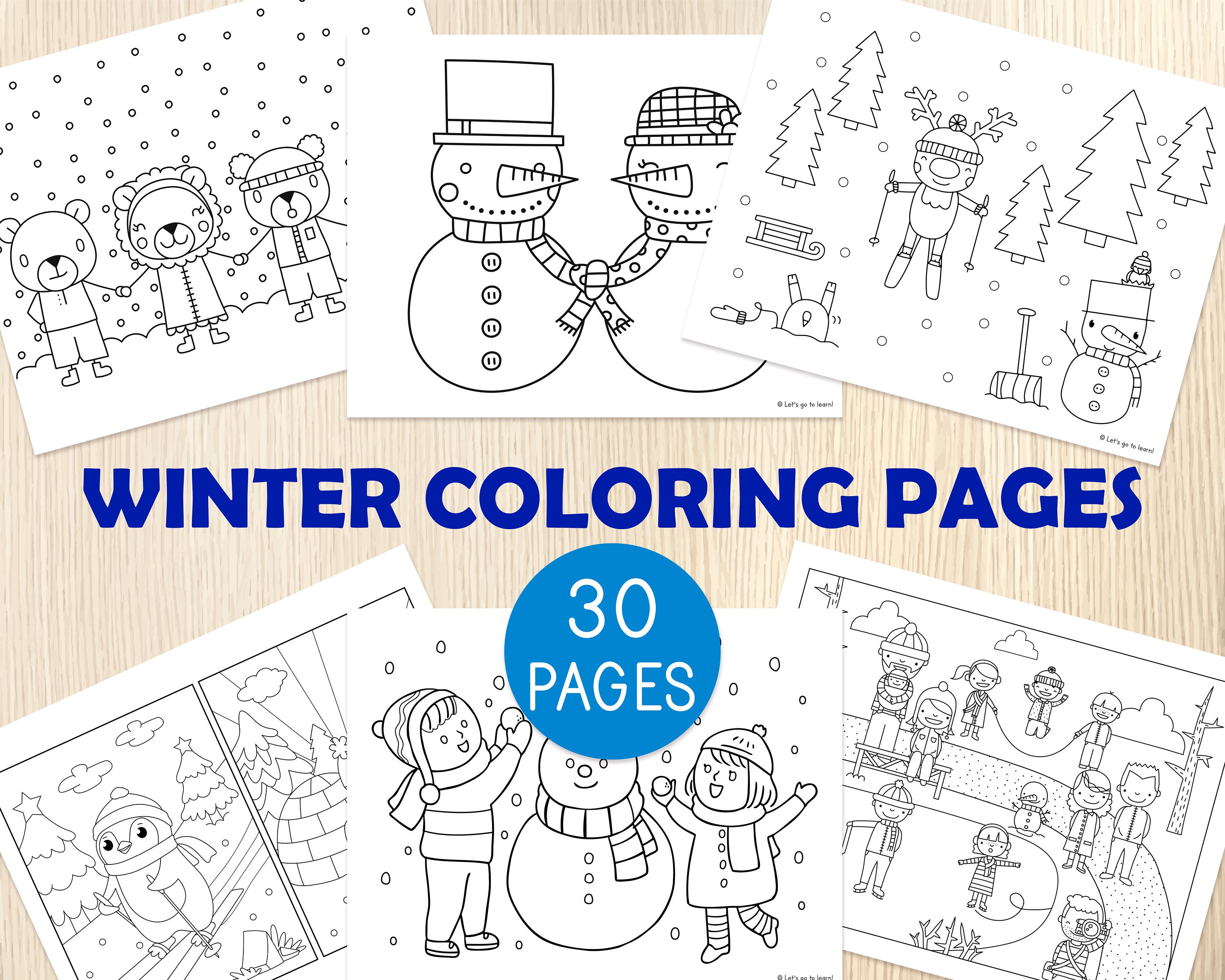 Preschool Winter Coloring Pages Printable