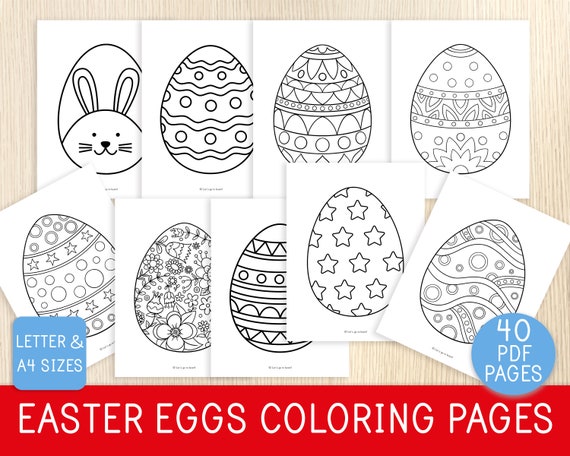Easter Egg Coloring Pages 40 Coloring Sheets Easter Kids