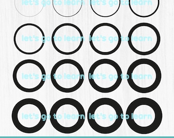 Circle frame SVG Bundle - Circles monogram svg - Circle border svg- Clipart - Circle Cut Files - Cricut Files - Circles PNG - DIY Projects