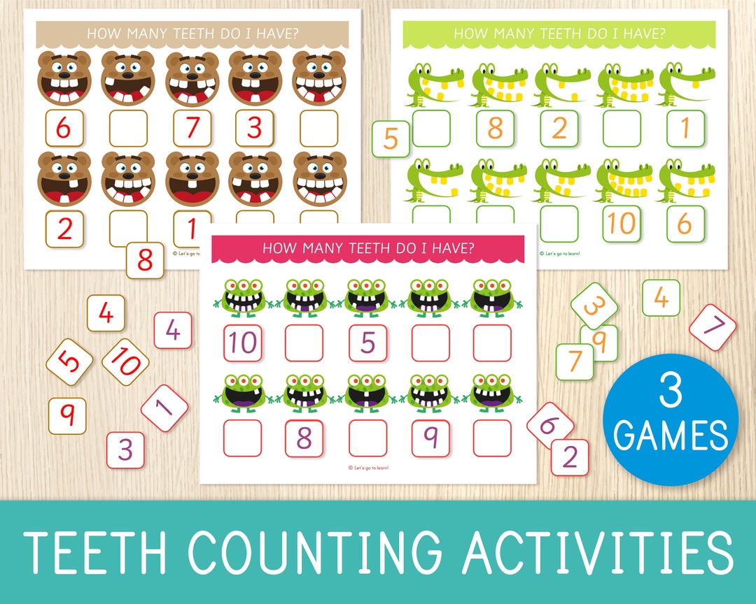 Counting Activity for Kids, 3 Math Worksheets, Busy Book Pages, Toddler ...