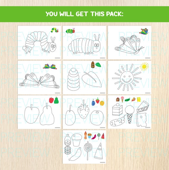 The Very Hungry Caterpillar's Coloring Placemats - 40 Tovagliette Da Colorare Per Bambini 3-5 Anni, Attività Creative A Tavola
