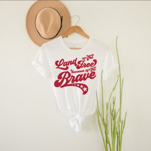 Land Of The Free Because Of The Brave Shirt | Patriotic | Patriotic T Shirts | Patriotic Shirt | Patriot Gift | Unisex T-Shirt