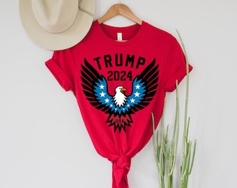 Trump 2024 Shirt | Patriotic Eagle Shirt | Trump Shirt | Republican Shirt | Republican Gift | Short-Sleeve Unisex T-Shirt