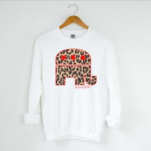 Republican Elephant Leopard Print Unisex Sweatshirt, Awakened Patriot, Republican Shirt, Republican Gifts, Patriot Shirt