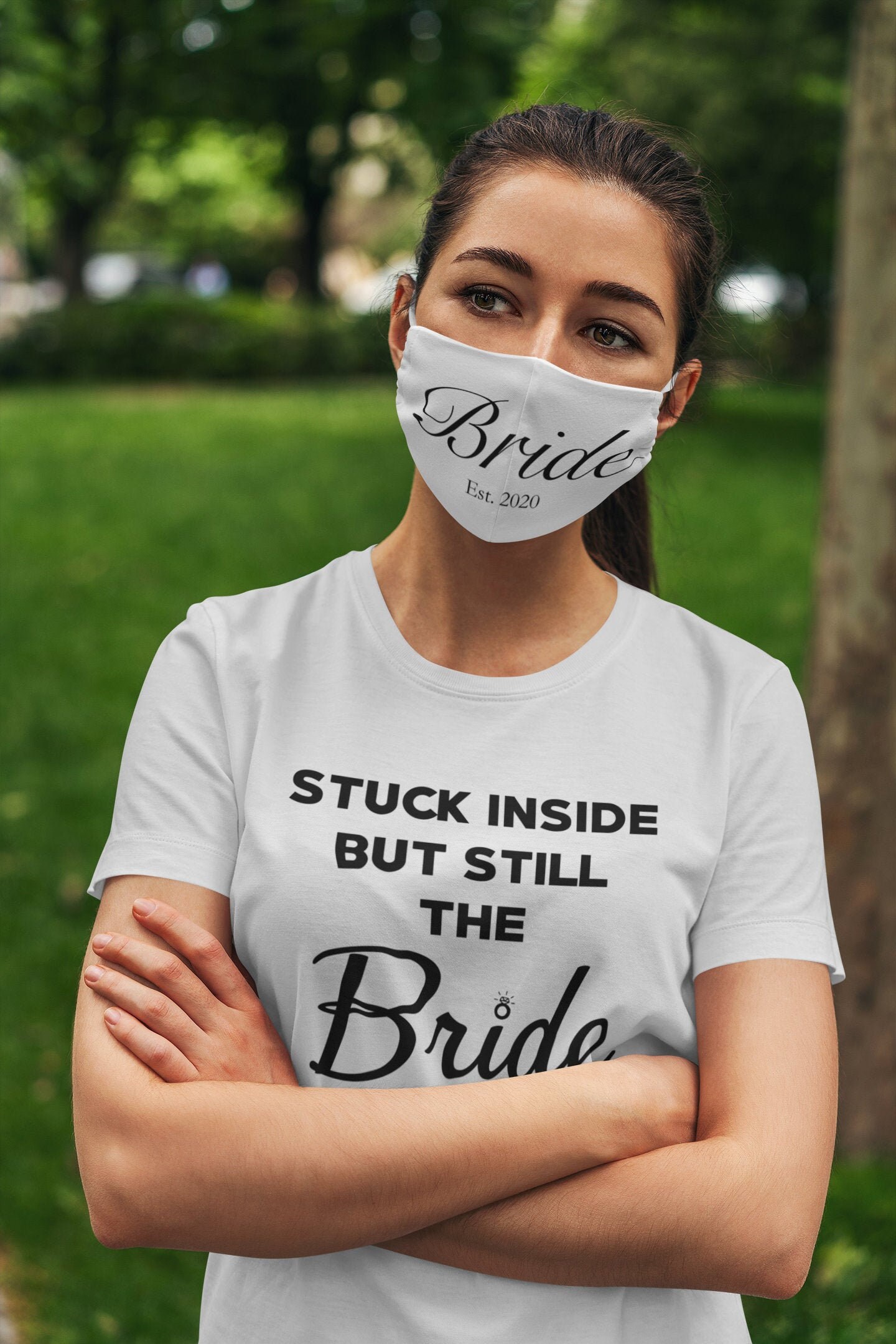 Bride Fabric Face Mask Brides Wedding Day Face Mask Bride Etsy