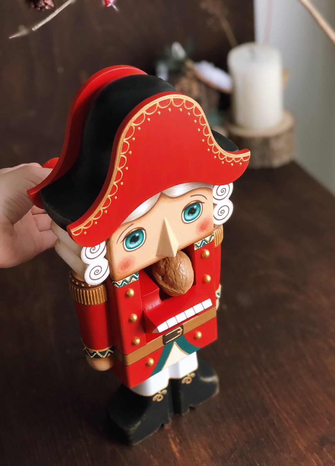 Wooden nutstake nutcracker Russian nutcracker Nutcracker Etsy