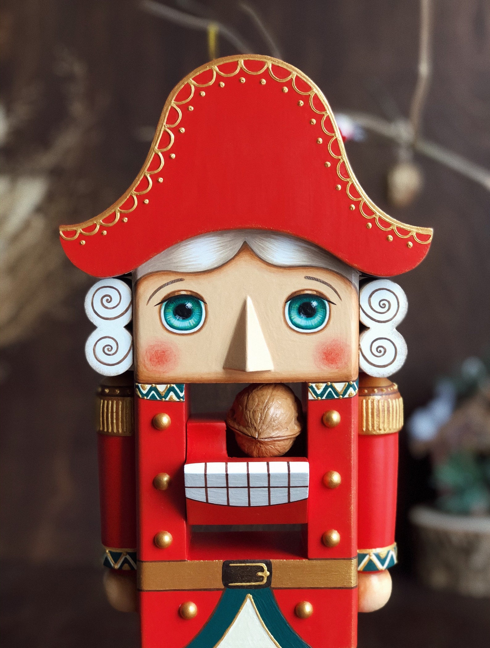 Wooden nutstake nutcracker Russian nutcracker Nutcracker Etsy