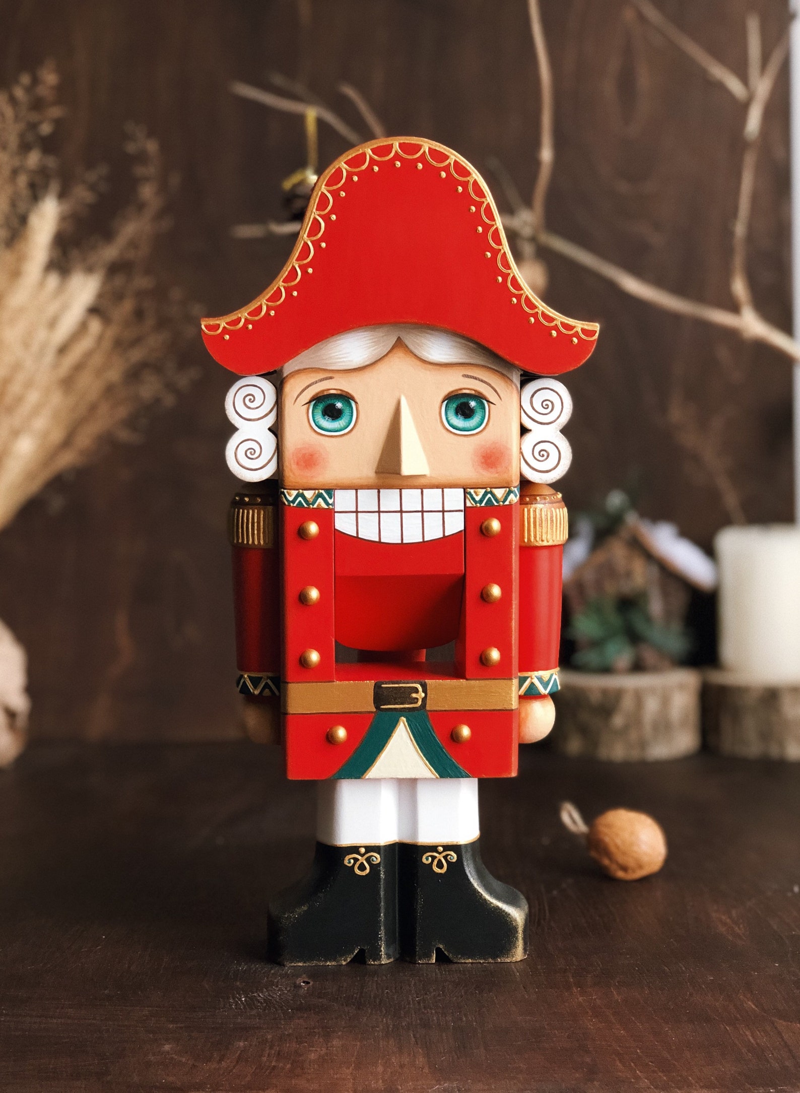 Wooden nutstake nutcracker Russian nutcracker Nutcracker Etsy