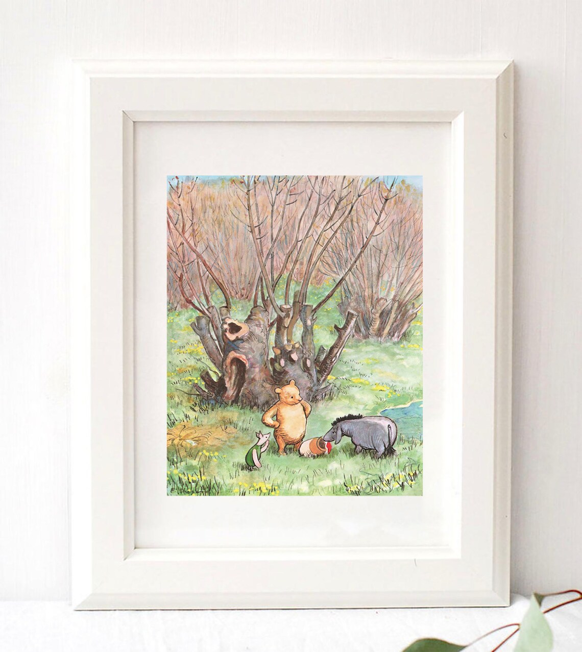 Winnie The Pooh Classic Art Eeyore Is Happy Digital | Etsy
