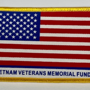 Vintage Vietnam Veterans Memorial Fund American Flag Patch