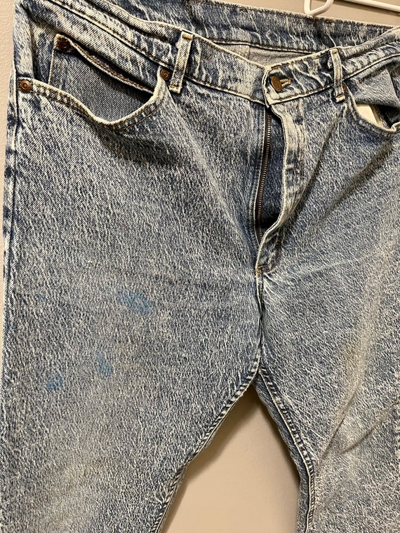 Vintage Lee Stonewashed Straight Legged Jeans - image 2